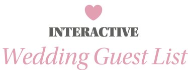   INTERACTIVE Wedding Guest List