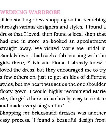  WEDDING WARDROBE Jillian starting dress shopping online, searching through various designers and styles   I found a    