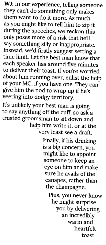 WJ: In our experience, telling someone they can t do something only makes them want to do it more  As much as you mig   
