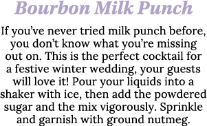 Bourbon Milk Punch If you ve never tried milk punch before, you don t know what you re missing out on  This is the pe   