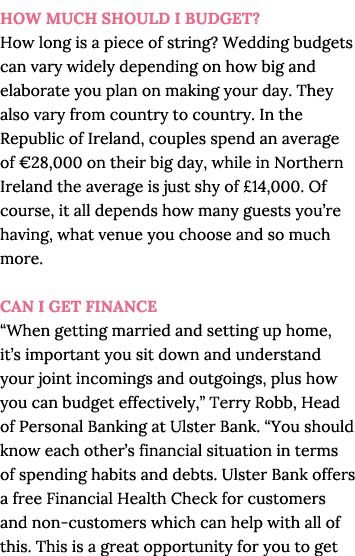 How much should I budget  How long is a piece of string  Wedding budgets can vary widely depending on how big and ela   