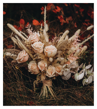 Boho wedding flower bouquet. Perfect image for wedding style magazines and websites, copyspace, fashion, bohemian, flowers decoration businesses, florist