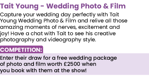 Tait Young - Wedding Photo & Film Capture your wedding day perfectly with Tait Young Wedding Photo & Film and relive    