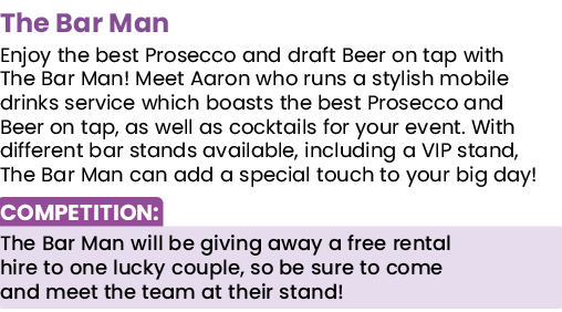 The Bar Man Enjoy the best Prosecco and draft Beer on tap with The Bar Man  Meet Aaron who runs a stylish mobile drin   