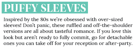 Puffy Sleeves Inspired by the 80s we re obsessed with over-sized sleeves  Don t panic, these ruffled and off-the-shou   