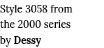 Style 3058 from the 2000 series by Dessy