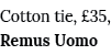 Cotton tie,  35, Remus Uomo