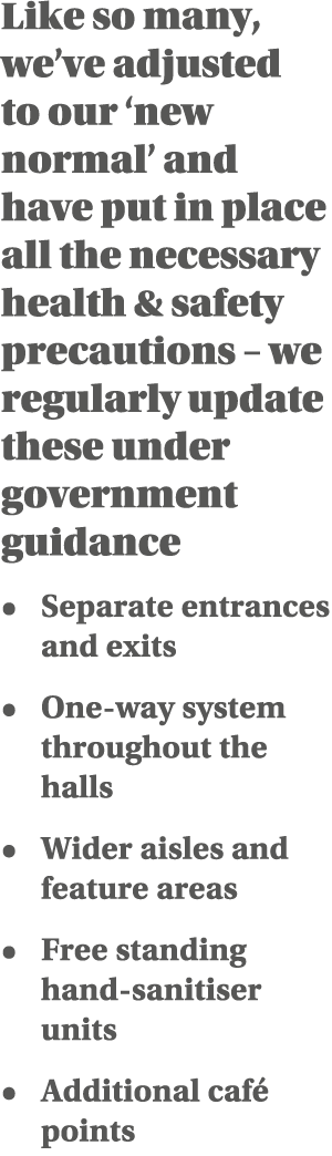Like so many, we ve adjusted to our  new normal  and have put in place all the necessary health & safety precautions    