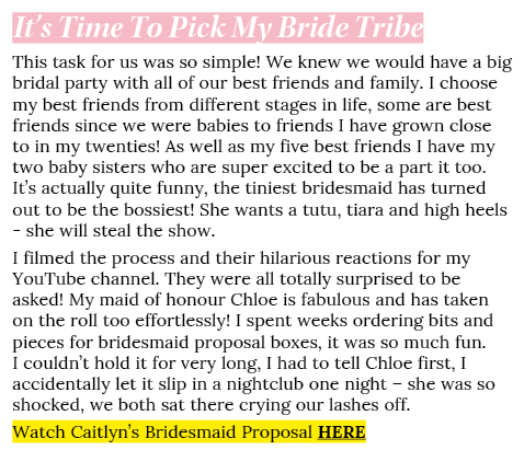 It s Time To Pick My Bride Tribe This task for us was so simple  We knew we would have a big bridal party with all of   