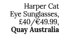 Harper Cat Eye Sunglasses,  40  49 99, Quay Australia