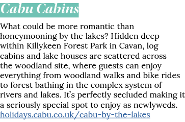 Cabu Cabins What could be more romantic than honeymooning by the lakes  Hidden deep within Killykeen Forest Park in C   