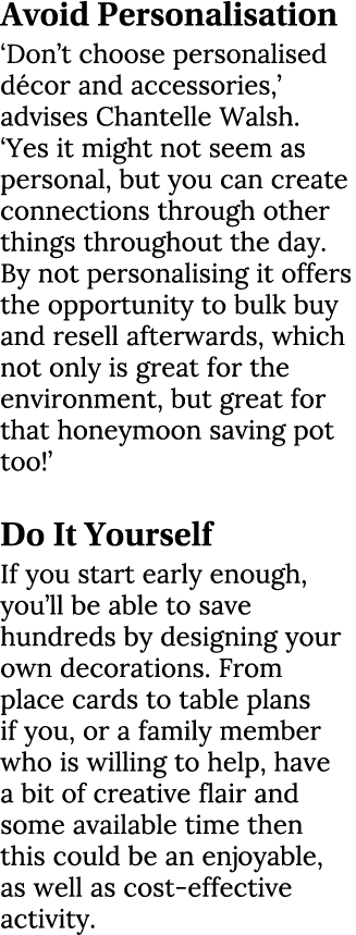 Avoid Personalisation ‘Don’t choose personalised d cor and accessories,’ advises Chantelle Walsh. ‘Yes it might not s...