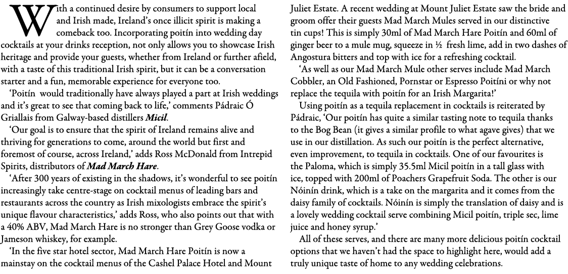 With a continued desire by consumers to support local and Irish made, Ireland’s once illicit spirit is making a comeb...