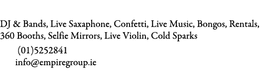 Empire Group DJ & Bands, Live Saxaphone, Confetti, Live Music, Bongos, Rentals, 360 Booths, Selfie Mirrors, Live Viol...