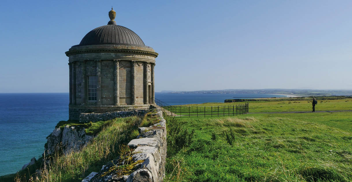 Mussenden Temple at Downhill Demesne and Hezlett House, County Londonderry