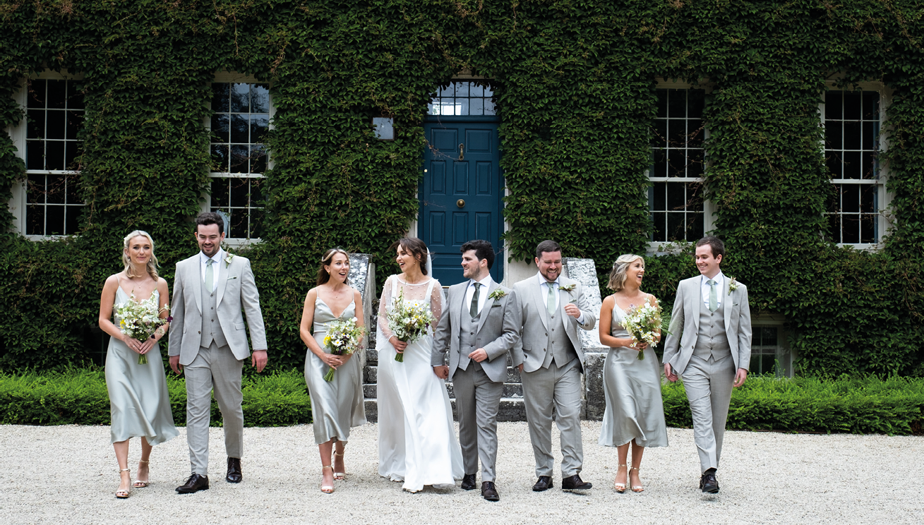 Wedding portraits at Ballintubert House