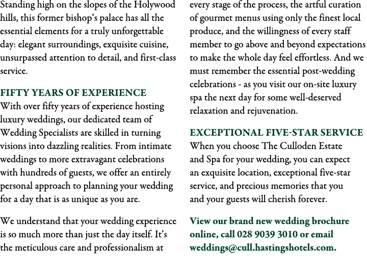 Standing high on the slopes of the Holywood hills, this former bishop’s palace has all the essential elements for a t...