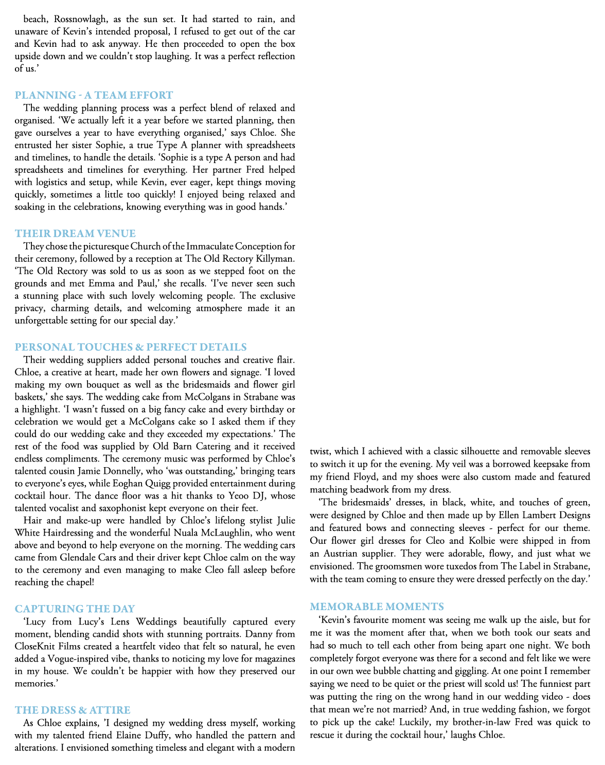 beach, Rossnowlagh, as the sun set. It had started to rain, and unaware of Kevin’s intended proposal, I refused to ge...