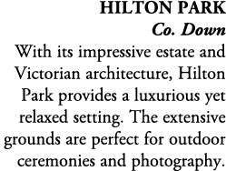 Hilton Park Co. Down With its impressive estate and Victorian architecture, Hilton Park provides a luxurious yet rela...