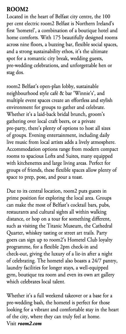 room2 Located in the heart of Belfast city centre, the 100 per cent electric room2 Belfast is Northern Ireland’s firs...