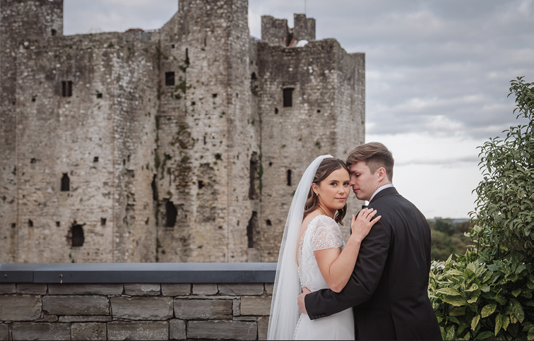 Trim Castle Hotel wedding photos by photographer david moore