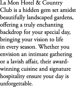 La Mon Hotel & Country Club is a hidden gem set amidst beautifully landscaped gardens, offering a truly enchanting ba...