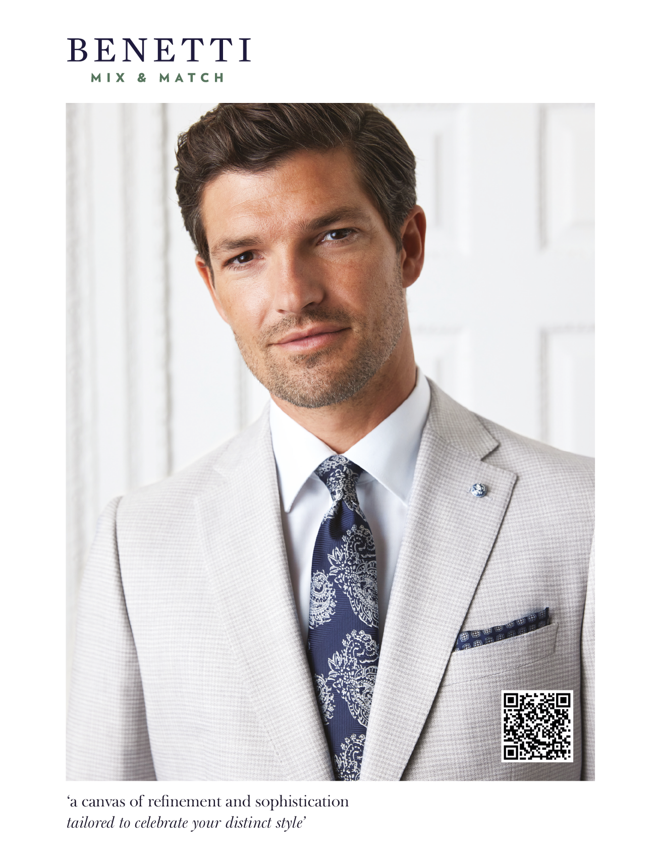 A man wearing a suit and tie. Description generated by AI