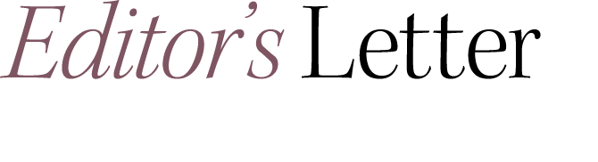 Editor’s Letter