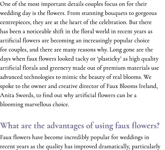 One of the most important details couples focus on for their wedding day is the flowers. From stunning bouquets to go...