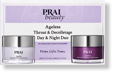 Two containers of Prai Beauty products. Description generated by AI