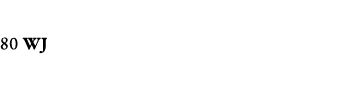 80 WJ