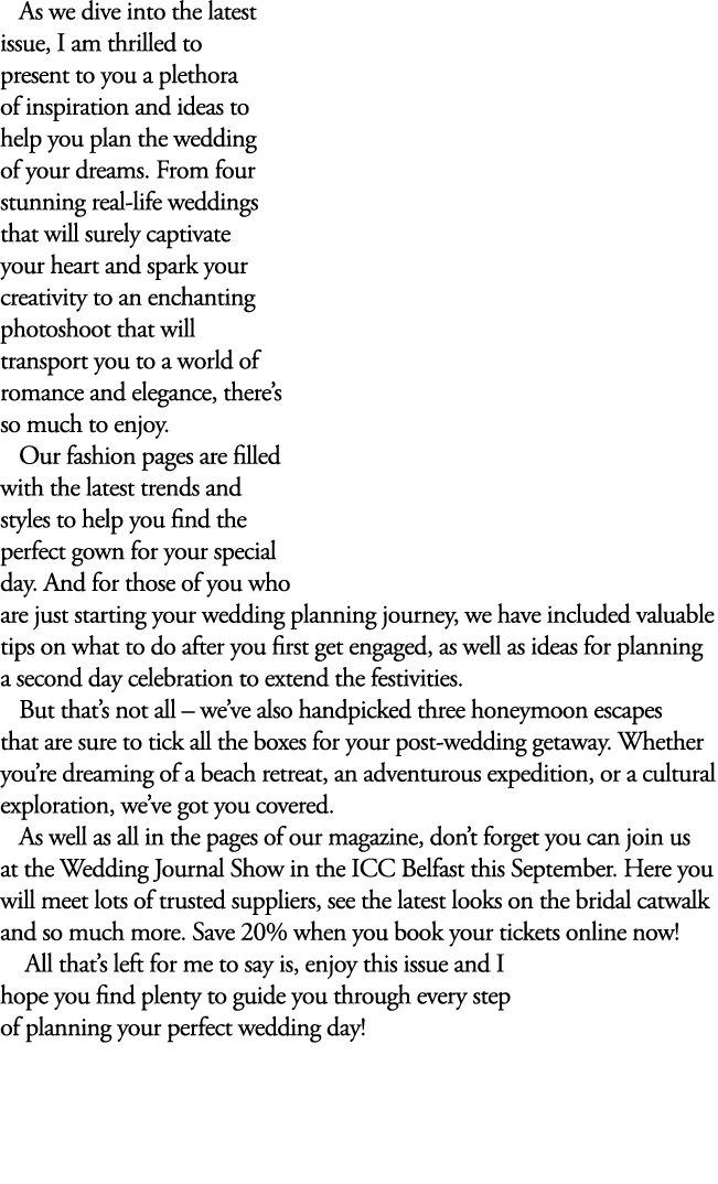 As we dive into the latest issue, I am thrilled to present to you a plethora of inspiration and ideas to help you pla...