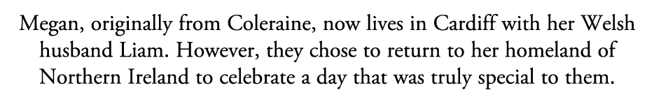 Megan, originally from Coleraine, now lives in Cardiff with her Welsh husband Liam. However, they chose to return to ...