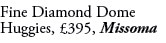 Fine Diamond Dome Huggies, £395, Missoma