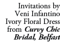 Invitations by Veni Infantino Ivory Floral Dress from Curvy Chic Bridal, Belfast