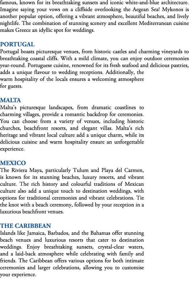 famous, known for its breathtaking sunsets and iconic white and blue architecture. Imagine saying your vows on a clif...