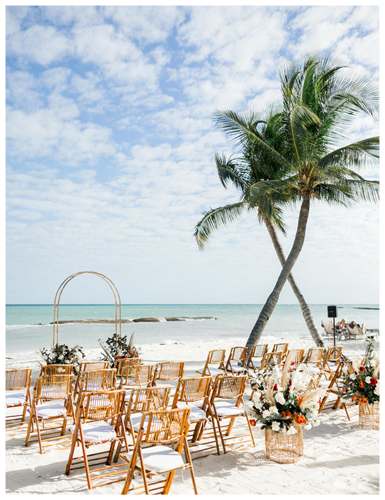 Beach destination wedding ceremony venue