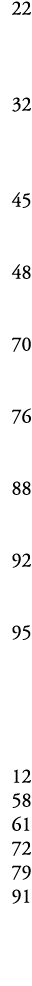 22 32 45 48 70 76 88 92 95 12 58 61 72 79 91