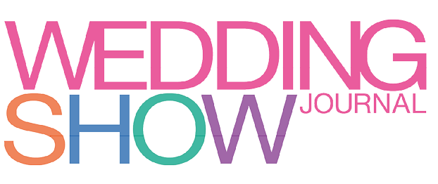 The colorful text logo reads “WEDDING SHOW JOURNAL" with each word in a different bright color and modern font style. Description generated by AI