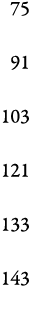75 91  103  121  133  143