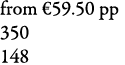 from €59.50 pp 350 148