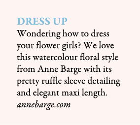 Dress Up Wondering how to dress your flower girls? We love this watercolour floral style from Anne Barge with its pre...