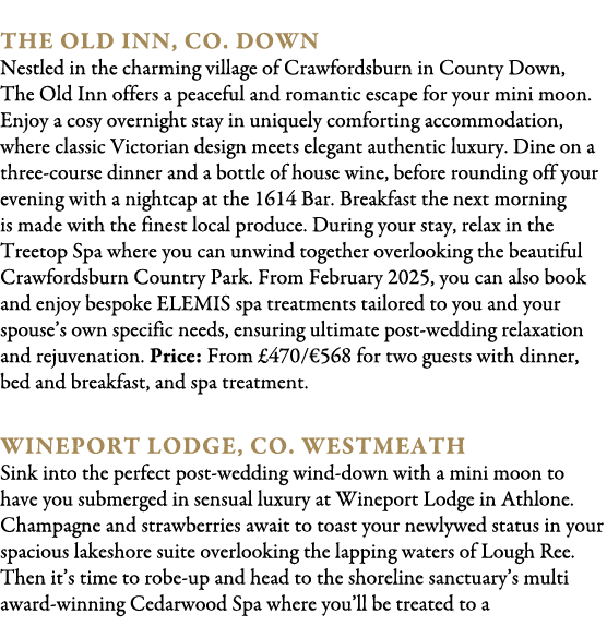  The Old Inn, Co. Down Nestled in the charming village of Crawfordsburn in County Down, The Old Inn offers a peaceful...