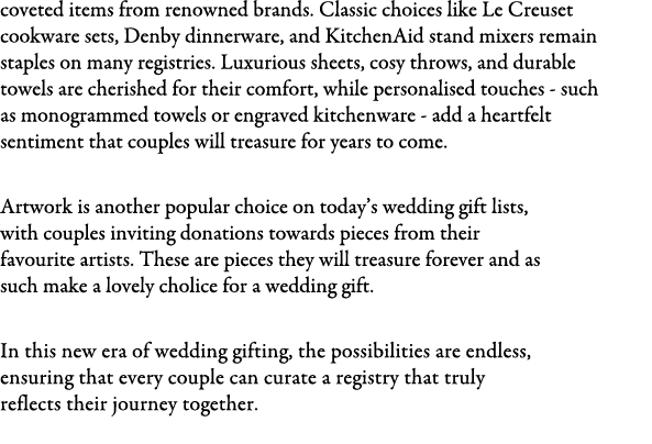 coveted items from renowned brands. Classic choices like Le Creuset cookware sets, Denby dinnerware, and KitchenAid s...