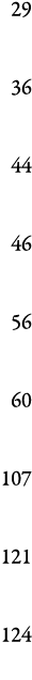 29 36 44 46 56 60 107 121 124