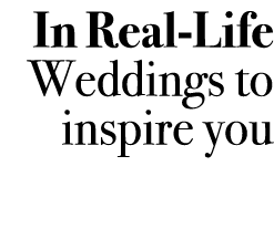 In Real Life Weddings to inspire you