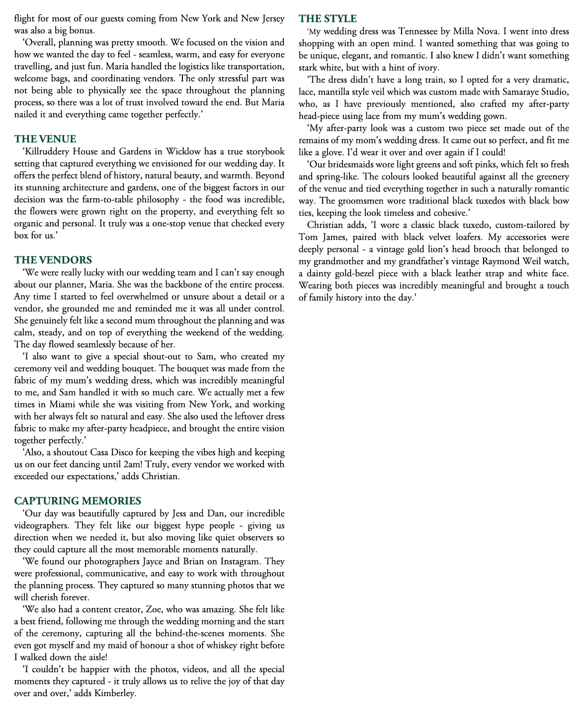 flight for most of our guests coming from New York and New Jersey was also a big bonus. ‘Overall, planning was pretty...