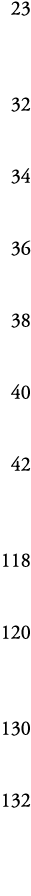 23 32 34 36 38 40 42 118 120 130 132