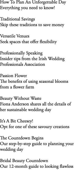 How To Plan An Unforgettable Day Everything you need to know! Traditional Savings Skip these traditions to save money...