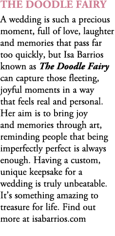 The Doodle Fairy A wedding is such a precious moment, full of love, laughter and memories that pass far too quickly, ...